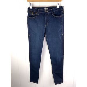 True Religion Halle Mid Rise Super Skinny Jeans Button Pockets Size 28